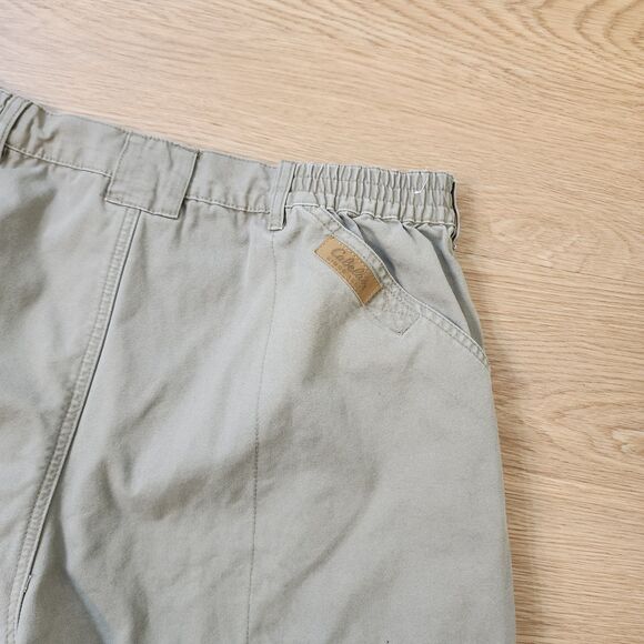 Cabela’s Outdoors Canvas 6 Pocket Cargo Shorts Khaki Mens 38 Hiking Utility Gear - Picture 11 of 12